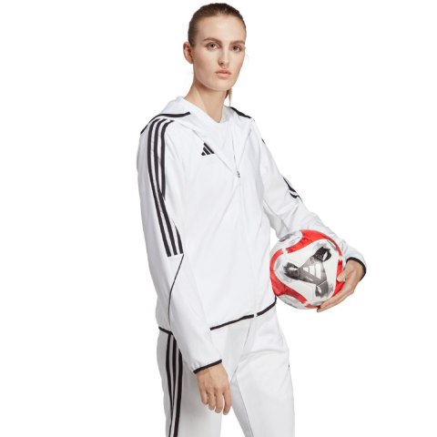 Kurtka damska adidas Tiro 23 League Windbreaker biała IA1631 Adidas teamwear Kurtka damska adidas Tiro 23 League Windbreaker biała IA1631 Adidas teamwear