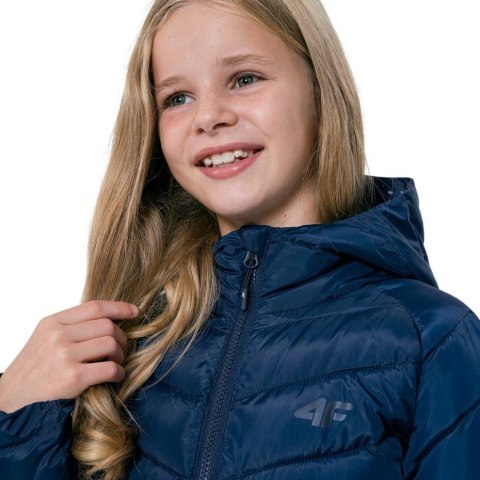 Kurtka dla dziewczynki 4F granatowa HJZ22 JKUDP003 31S 4F Kurtka dla dziewczynki 4F granatowa HJZ22 JKUDP003 31S 4F