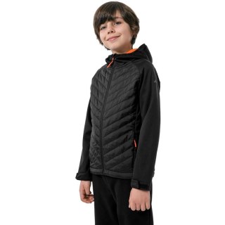Kurtka softshell dla chłopca 4F głęboka czerń HJZ22 JSFM002 20S 4F