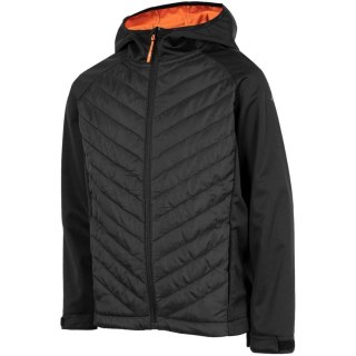 Kurtka softshell dla chłopca 4F głęboka czerń HJZ22 JSFM002 20S 4F