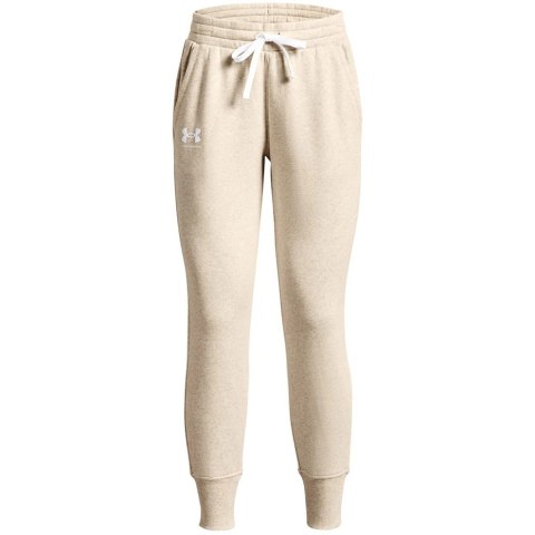 Spodnie damskie Under Armour Rival Fleece kremowe 1356416 783 Under Armour Spodnie damskie Under Armour Rival Fleece kremowe 1356416 783 Under Armour