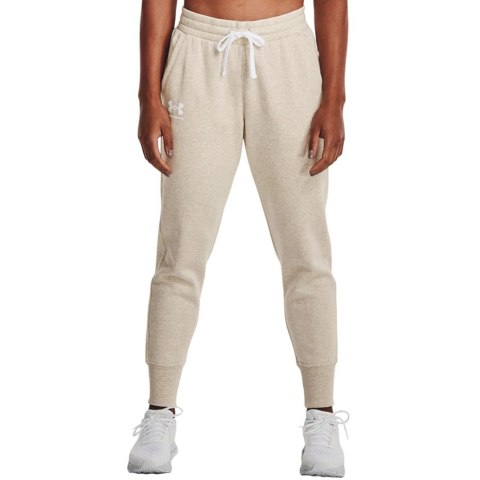 Spodnie damskie Under Armour Rival Fleece kremowe 1356416 783 Under Armour Spodnie damskie Under Armour Rival Fleece kremowe 1356416 783 Under Armour