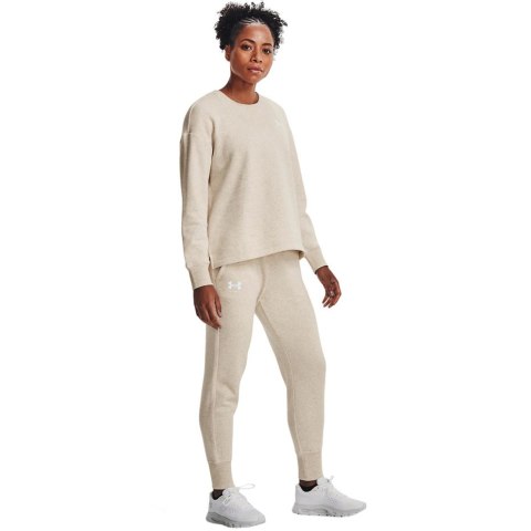 Spodnie damskie Under Armour Rival Fleece kremowe 1356416 783 Under Armour Spodnie damskie Under Armour Rival Fleece kremowe 1356416 783 Under Armour