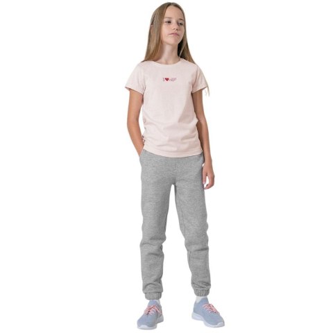 Spodnie dla dziewczynki 4F chłodny jasny szary melanż HJZ22 JSPDD002 27M 4F Spodnie dla dziewczynki 4F chłodny jasny szary melanż HJZ22 JSPDD002 27M 4F