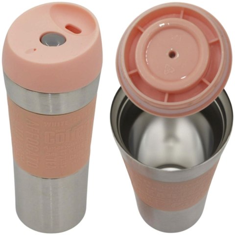 KUBEK TERMICZNY TURYSTYCZNY EXCELLENT HOUSEWARE 350ML RÓŻOWY