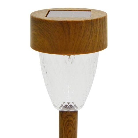 LAMPA SOLARNA IMITACJA DREWNA 7x39CM