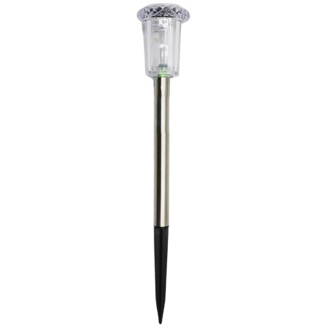 LAMPA SOLARNA KRYSZTAŁ INOX 5,5x33CM