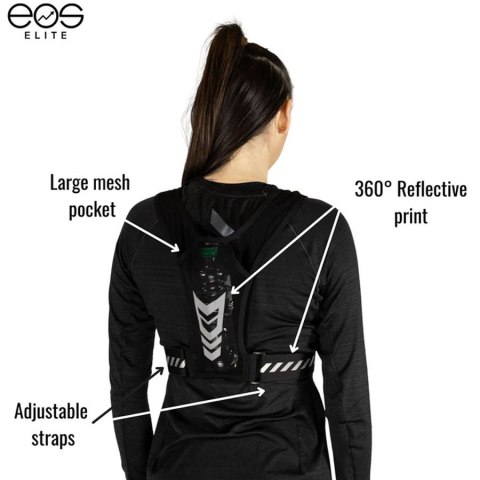 Kamizelka biegowa EOS ELITE 2.0 UltraLight Black uniwersalny czarny Pozostałe