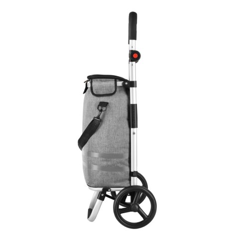 NC4305 WÓZEK NA ZAKUPY SKŁADANY PREMIUM 45L SZARY NILS NILS CAMP