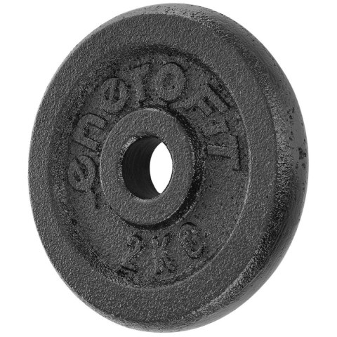 OBCIĄŻENIE ŻELIWNE CZARNE 2 KG ENERO FIT fi26,5
