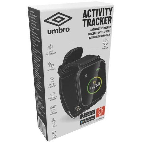 OPASKA ZEGAREK MONITORUJĄCY CZARNY KWADRATOWY UMBRO