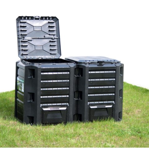 KOMPOSTOWNIK OGRODOWY EKOBAT SEGMENTOWY MODULE COMPOGREEN CZARNY 800L