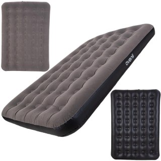 MATERAC FLOKOWANY 2-OSOBOWY SZARY 191x137x22CM 24639