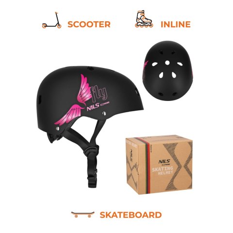 MTW001 FLY KASK RÓŻOWY XS(48-52CM) NILS EXTREME NILS EXTREME