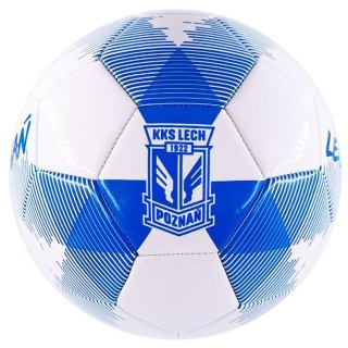 Piłka Herb Lech Poznań Bialo-Niebieska 5 biały KKS Lech