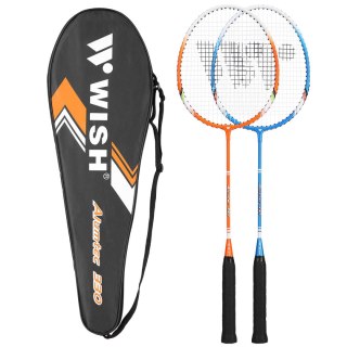 ALUMTEC 330K ZESTAW RAKIET DO BADMINTONA NIEBIESKI+ORANGE WISH WISH