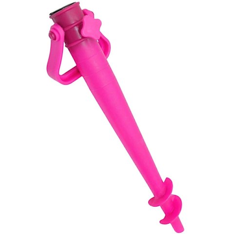 BAZA MOCOWANIE DO PARASOLA PLASTIKOWA WKRĘCANA 39CM RÓŻOWA