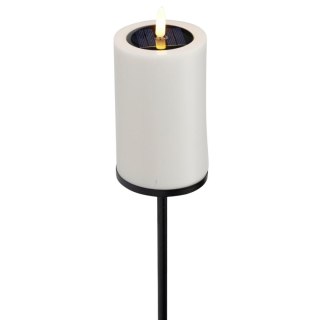 LAMPA ŚWIECA SOLARNA POCHODNIA LED