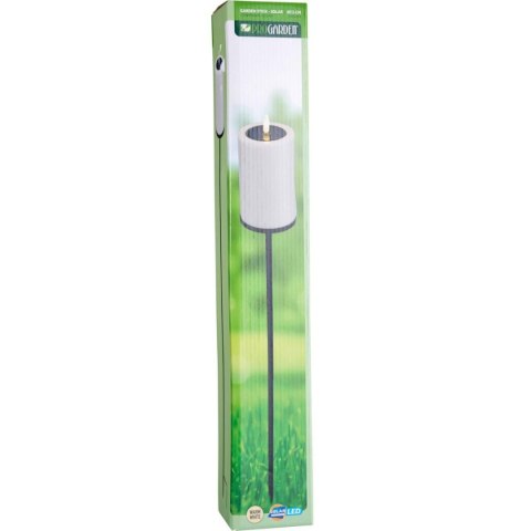 LAMPA ŚWIECA SOLARNA POCHODNIA LED