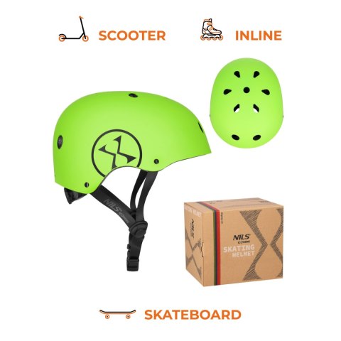 MTW001-2 KASK ZIELONY M(55-58CM) NILS EXTREME NILS EXTREME
