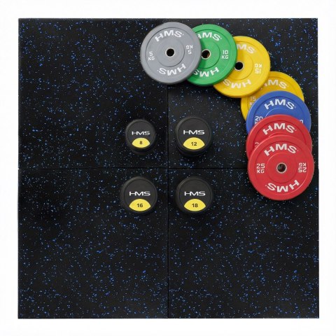 POS15 PODŁOGA GUMOWA POD SPRZĘT FITNESS BLACK/BLUE II GATUNEK INNY