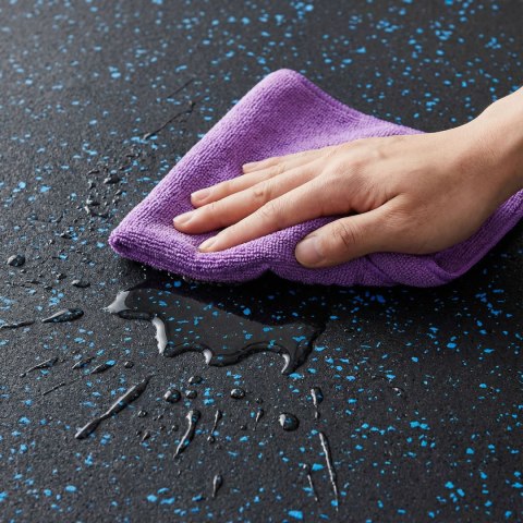POS15 PODŁOGA GUMOWA POD SPRZĘT FITNESS BLACK/BLUE II GATUNEK INNY