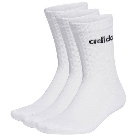 Skarpety adidas Linear Crew Cushioned 3PP HT3455 biały 37-39 Adidas