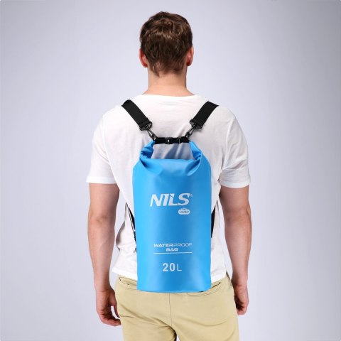 NC1703 WOREK WODOODPORNY JASNY NIEBIESKI 20L NILS CAMP NILS CAMP
