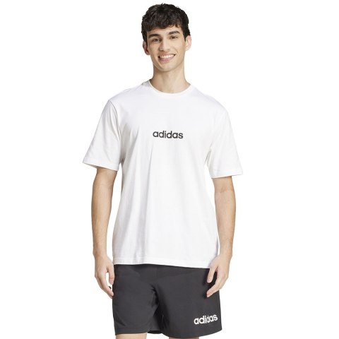 T-Shirt adidas Single Jersey Linear Tee JE9000 biały S Adidas