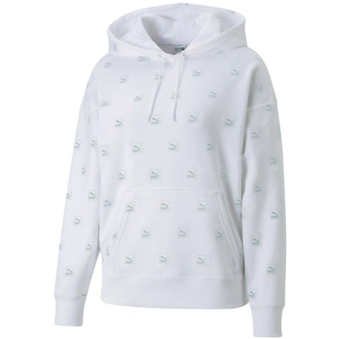 Bluza damska Puma Brand Love AOP Hoodie FL biała 535706 02 Puma Bluza damska Puma Brand Love AOP Hoodie FL biała 535706 02 Puma