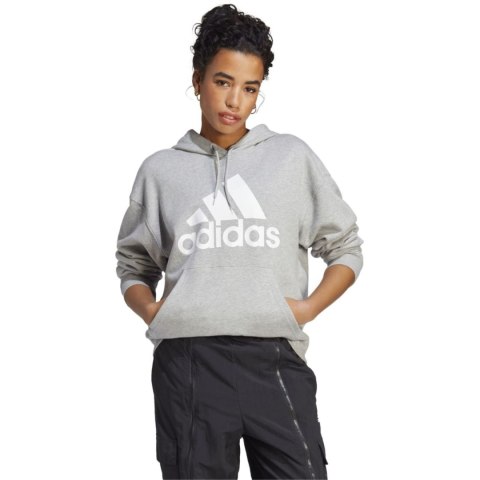 Bluza damska adidas Essentials Big Logo Oversized French Terry Hoodie szara IC9865 Adidas Bluza damska adidas Essentials Big Logo Oversized French Terry Hoodie szara IC9865 Adidas