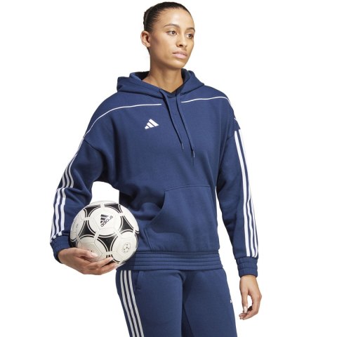 Bluza damska adidas Tiro 23 League Sweat Hoodie granatowo-biała HS3602 Adidas Bluza damska adidas Tiro 23 League Sweat Hoodie granatowo-biała HS3602 Adidas