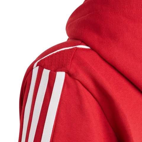 Bluza dla dzieci adidas Tiro 23 League Sweat Hoodie czerwono-biała HS3607 Adidas Bluza dla dzieci adidas Tiro 23 League Sweat Hoodie czerwono-biała HS3607 Adidas