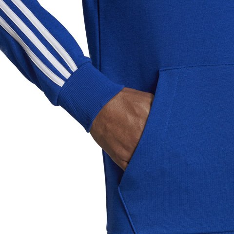 Bluza męska adidas Essentials 3-Stripes Hoodie niebieska HL2228 Adidas Bluza męska adidas Essentials 3-Stripes Hoodie niebieska HL2228 Adidas