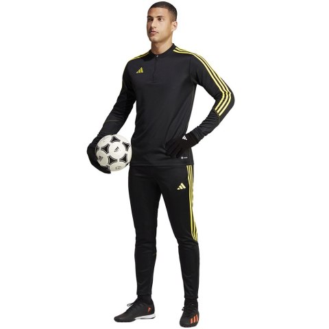 Bluza męska adidas Tiro 23 Club Training Top czarno-żółta IC1579 Adidas Bluza męska adidas Tiro 23 Club Training Top czarno-żółta IC1579 Adidas