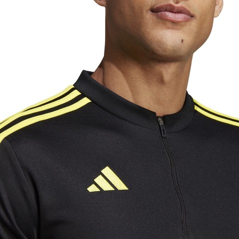 Bluza męska adidas Tiro 23 Club Training Top czarno-żółta IC1579 Adidas Bluza męska adidas Tiro 23 Club Training Top czarno-żółta IC1579 Adidas