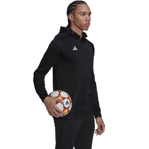 Bluza męska adidas Tiro 23 Competition Hoodie czarna HE5648 Adidas teamwear Bluza męska adidas Tiro 23 Competition Hoodie czarna HE5648 Adidas teamwear