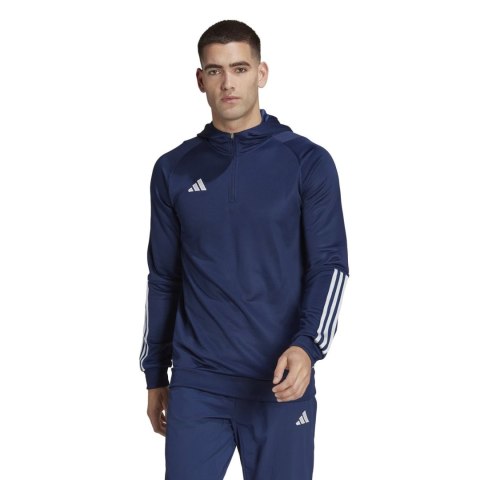 Bluza męska adidas Tiro 23 Competition Hoodie granatowa HK8056 Adidas teamwear Bluza męska adidas Tiro 23 Competition Hoodie granatowa HK8056 Adidas teamwear