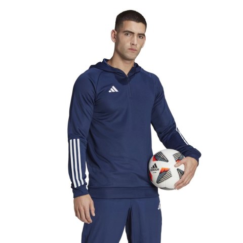 Bluza męska adidas Tiro 23 Competition Hoodie granatowa HK8056 Adidas teamwear Bluza męska adidas Tiro 23 Competition Hoodie granatowa HK8056 Adidas teamwear