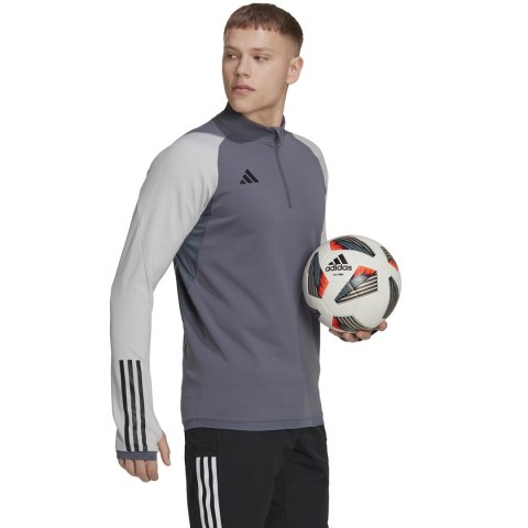 Bluza męska adidas Tiro 23 Competition Training Top szara HU1316 Adidas teamwear Bluza męska adidas Tiro 23 Competition Training Top szara HU1316 Adidas teamwear