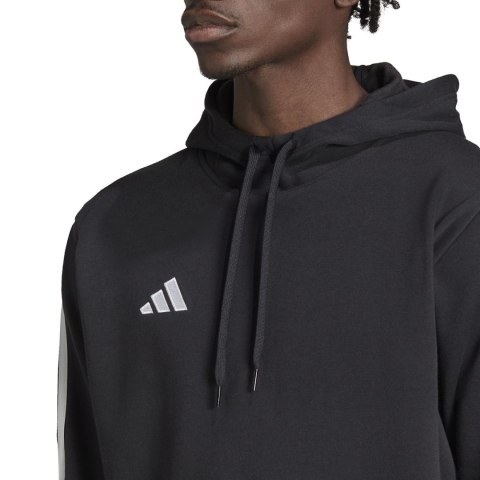 Bluza męska adidas Tiro 23 League Sweat Hoodie czarno-biała HS3598 Adidas Bluza męska adidas Tiro 23 League Sweat Hoodie czarno-biała HS3598 Adidas