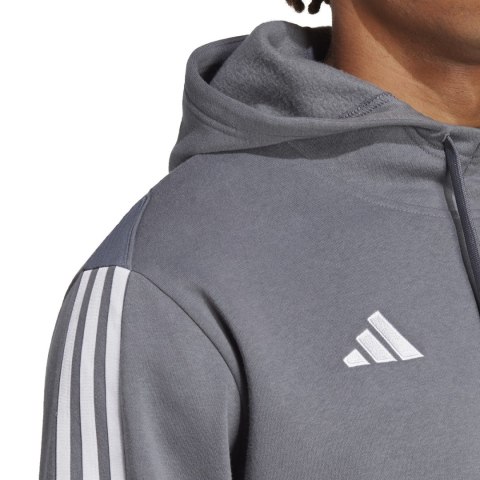 Bluza męska adidas Tiro 23 League Sweat Hoodie szara HZ3021 Adidas Bluza męska adidas Tiro 23 League Sweat Hoodie szara HZ3021 Adidas