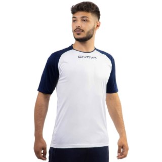 Koszulka Givova Capo Interlock biało-granatowa MAC03 0304 Givova