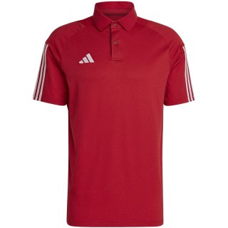 Koszulka męska adidas Tiro 23 Competition Polo czerwona HI3049 Adidas teamwear