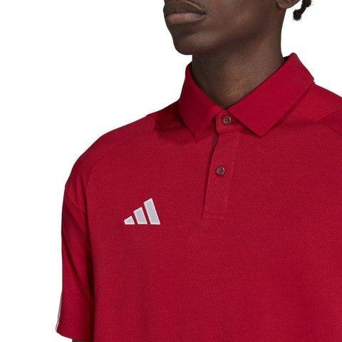 Koszulka męska adidas Tiro 23 Competition Polo czerwona HI3049 Adidas teamwear