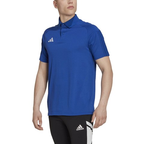 Koszulka męska adidas Tiro 23 Competition Polo niebieska HU1342 Adidas teamwear