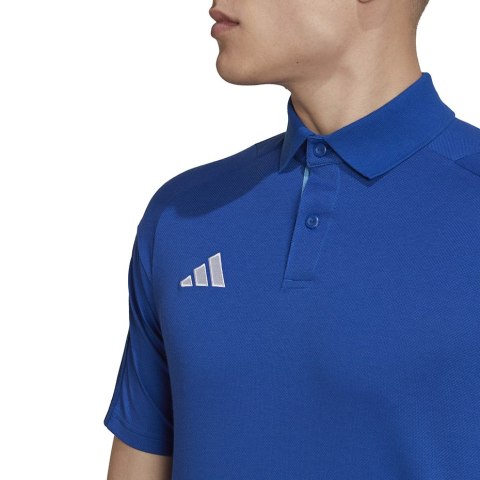 Koszulka męska adidas Tiro 23 Competition Polo niebieska HU1342 Adidas teamwear