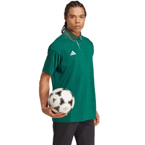 Koszulka męska adidas Tiro 23 Competition Polo zielona HU1345 Adidas teamwear