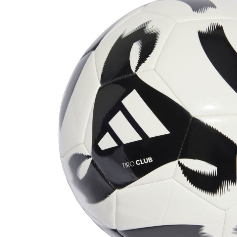 Piłka nożna adidas Tiro Club biało-czarna HT2430 Adidas teamwear Piłka nożna adidas Tiro Club biało-czarna HT2430 Adidas teamwear