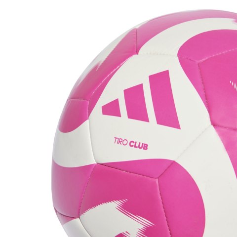 Piłka nożna adidas Tiro Club biało-różowa HZ6913 Adidas teamwear Piłka nożna adidas Tiro Club biało-różowa HZ6913 Adidas teamwear